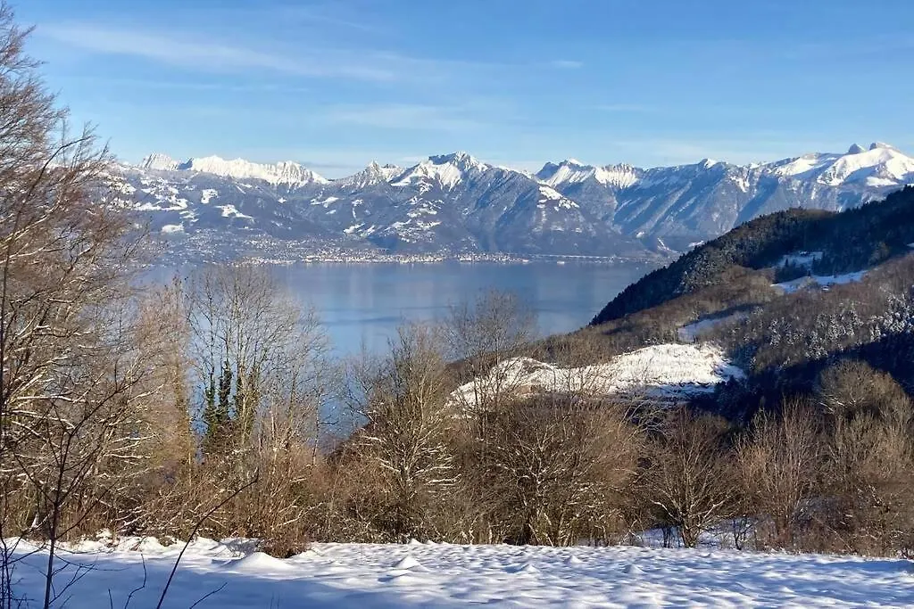 Duplex en station vue sur lac Leman Thollon-les-Mémises Appartement